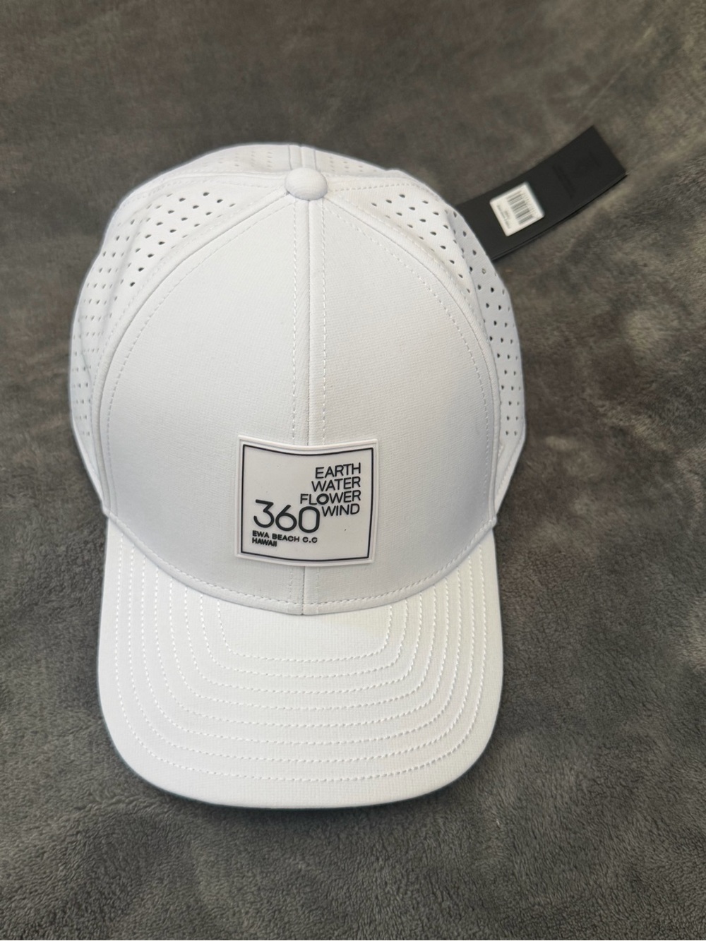360° Performance White Mesh Baseball Cap